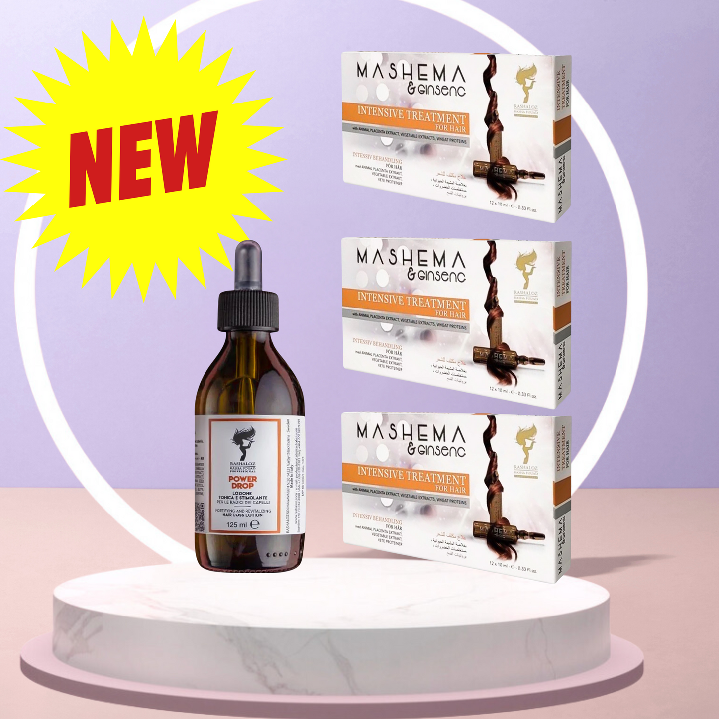 3 Mashema ampules + 1 Power drop