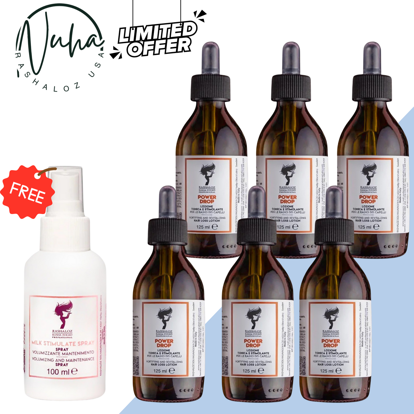 6 Power Drops + Free Milk Spray