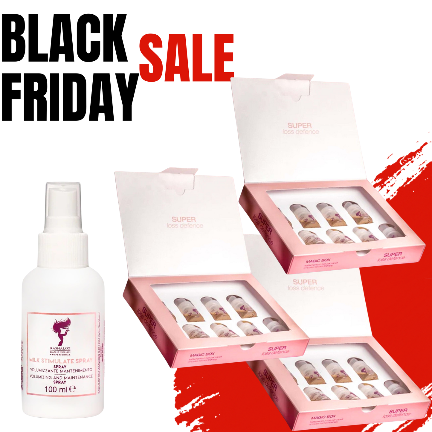 3 Super Loss Defence + 1 Milk Stimulate Spray