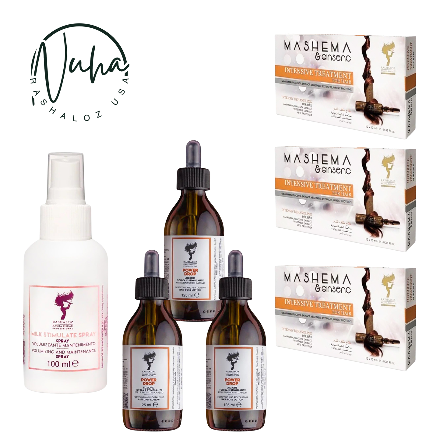 3 Mashema + 3 Power Drop + 1 Milk Spray