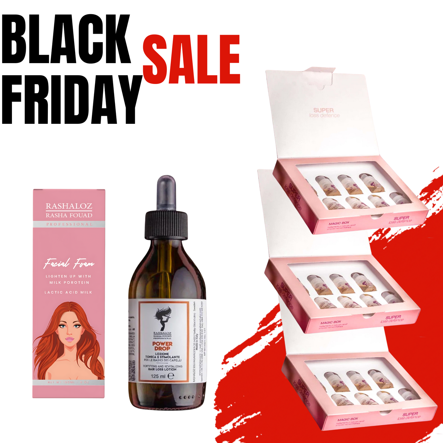 3 × Magic Box + 1 × Power Drop + 1 × Facial Foam