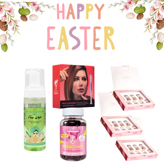3x Magic Ampoules + 1 Face Collagen + 1 Magic Gum + 1 face foam