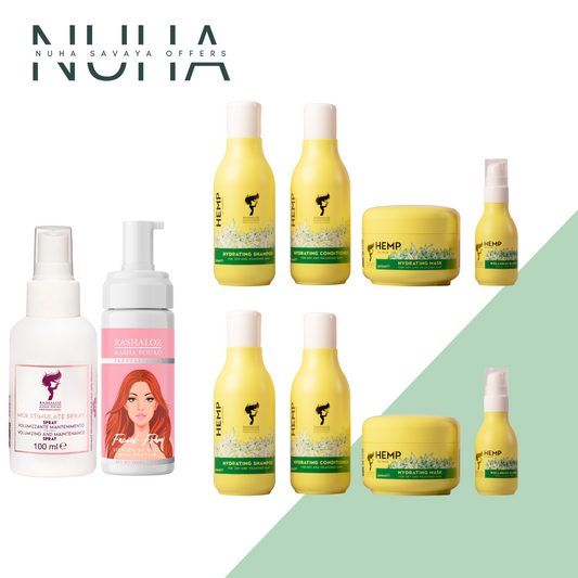 1 Face foam + 1 Milk spray + 2 sets Hemp Sublime