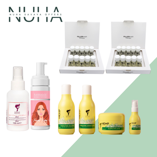 1 set Hemp Sublime + 2 Ampules fillers + 1 Face foam + 1 Milk spray
