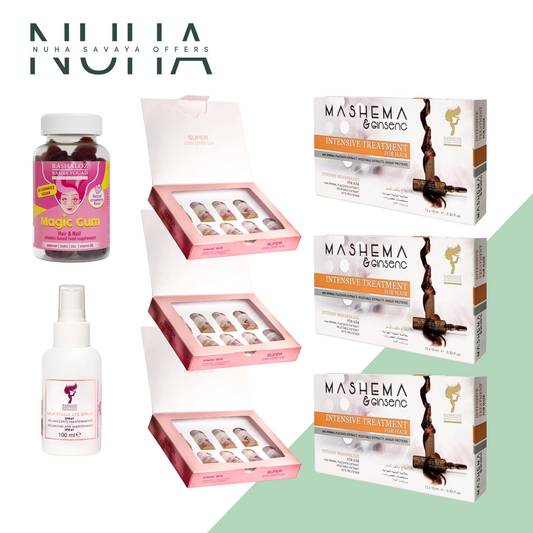 3 Mashema ampules + 3 Lavender ampules + 1 magic gum + 1 Milk spray