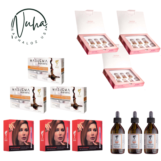 3 power drop + 3 mashema + 3 Magic Ampules + 3 face collagen