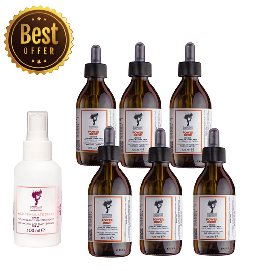 6 Power drop + 1 Milk Spray