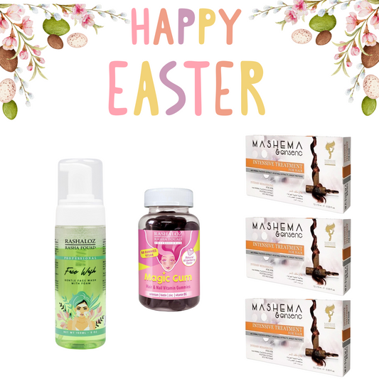3x Mashema Ampoules + 1 Face Wash+1 Magic Gum