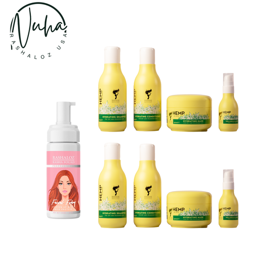 1 Face foam + 1 Milk spray + 2 sets Hemp Sublime
