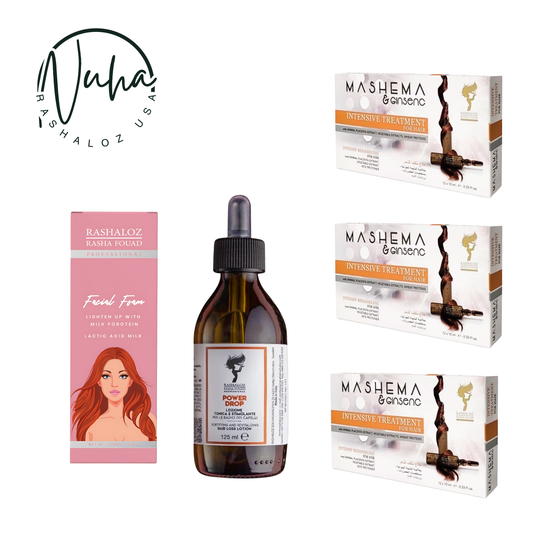 3 × Mashema + 1 × Power Drop + 1 × Facial Foam